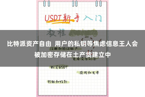 比特派资产自由 用户的私钥等焦虑信息王人会被加密存储在土产货建立中