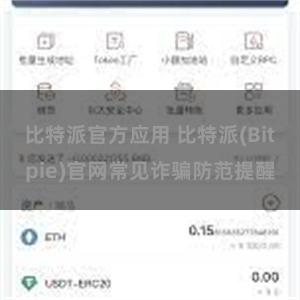 比特派官方应用 比特派(Bitpie)官网常见诈骗防范提醒